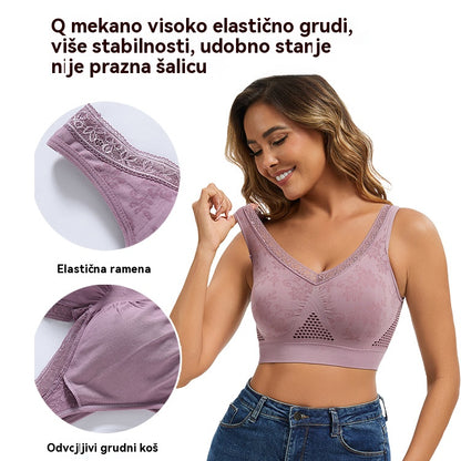 ❤️ 40-120 kg 【paket od 3 komada】✨ Ženski grudnjak bez žice s visokom potporom