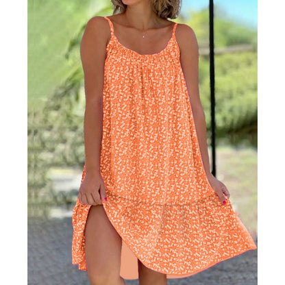 👗👗[S-5XL] 🥰2025 Ležerna i udobna haljina s cvjetnim uzorkom na kamisol