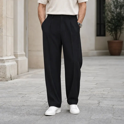 👖 50% popusta! 🔥 Muške ljetne hlače širokog kroja (4-120 kg), izrađene od ledenjačke svile, brzosušeće, široke, ravne nogavice.