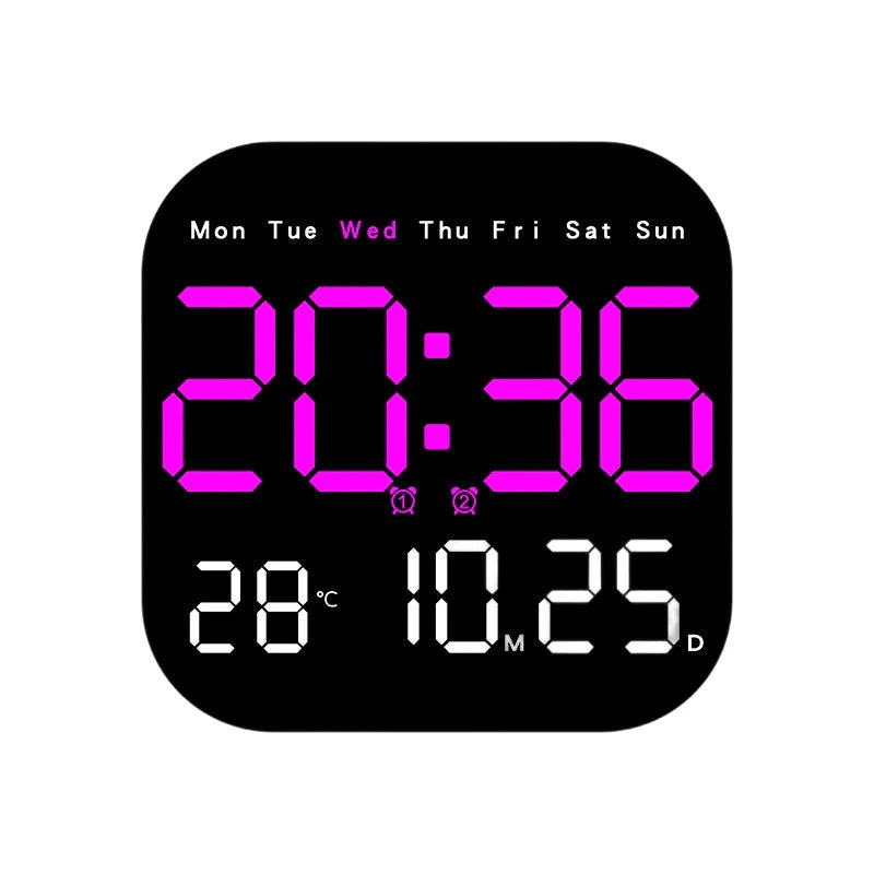 🕰️🛏️ Ograničeno vrijeme s popustom od 40%! Digitalni sat za dom i ured - nježno buđenje, recite zbogom dosadnim budilicama! Podesiva svjetlina, tihi rad noću. Također prikazuje temperaturu. Pouzdan pratitelj za vaš svakodnevni život. 🌙