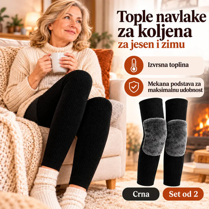 【1 par】🦵 Topli zimski štitnici za koljena · Izuzetno dugi model s mekanom podstavom · Produžena zaštita za koljena i noge!