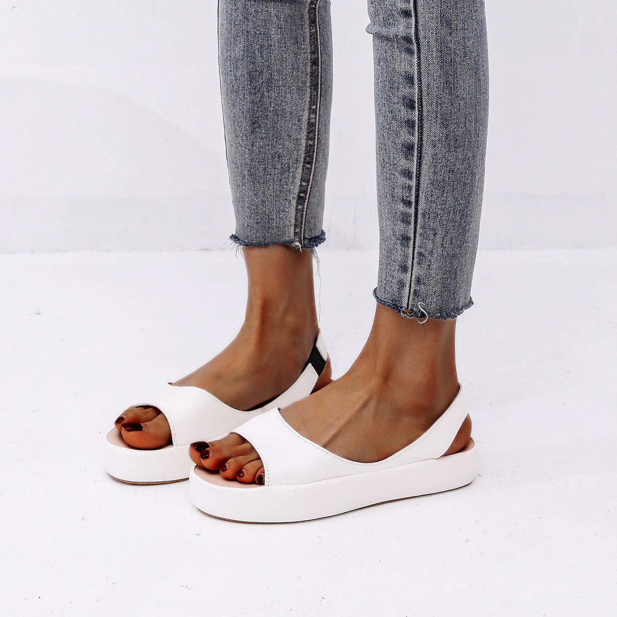 🔥【35-43】 Sandale ortopedice confortabile pentru femei pe platformă-