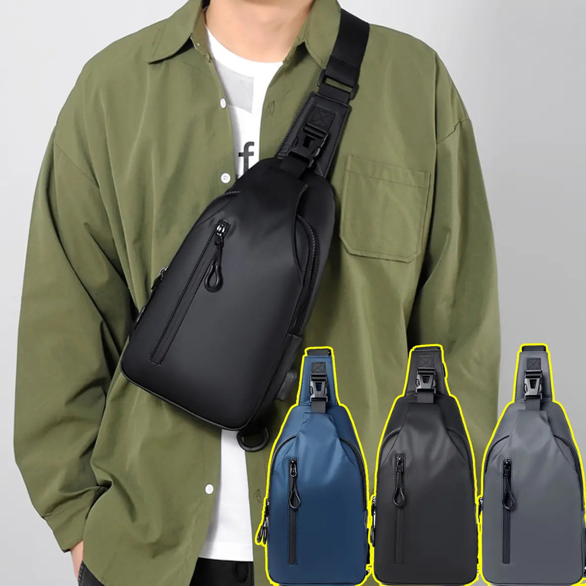 😎【Veliki kapacitet】👜 Muška torba za rame, lagana i moderna