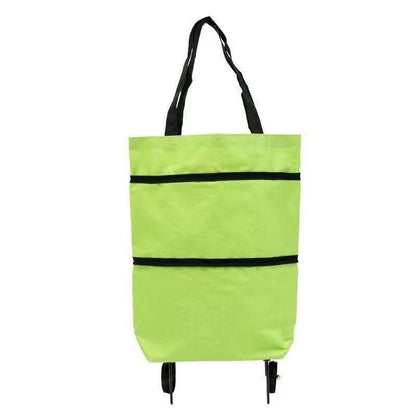 1 unidad por 29 euros [Producto más vendido] 🛒♻️ Bolsa de compras plegable 2 en 1 / mochila, bolsa de compras ligera / carrito