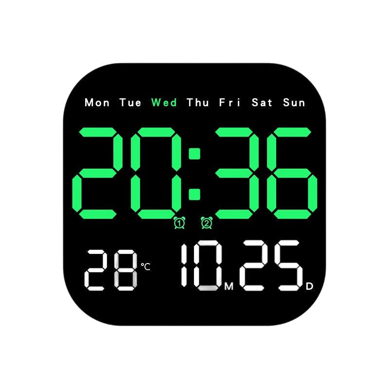 🕰️🛏️ Ograničeno vrijeme s popustom od 40%! Digitalni sat za dom i ured - nježno buđenje, recite zbogom dosadnim budilicama! Podesiva svjetlina, tihi rad noću. Također prikazuje temperaturu. Pouzdan pratitelj za vaš svakodnevni život. 🌙