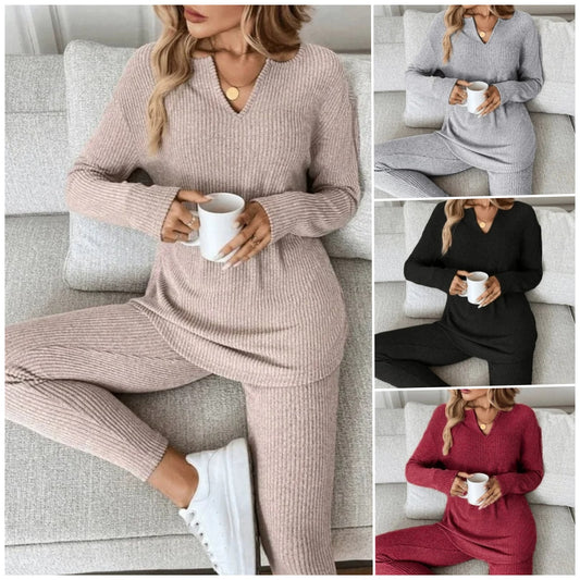 【S-3XL】Ženski ležerni plišasti rebrast top z dolgimi rokavi in pajkice