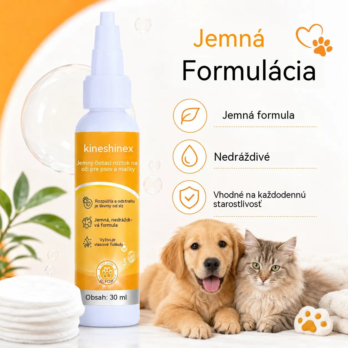 【Kúp 1, získaj 1 zadarmo】🐱🐶Jemné vyživujúce kvapky na odstraňovanie škvŕn z očí domácich zvierat