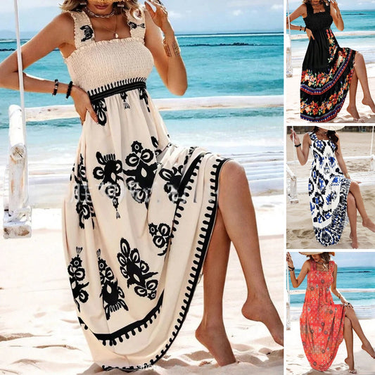 👗【S-3XL】🌈Nova ljetna haljina na tregere s printom 2025.🌷