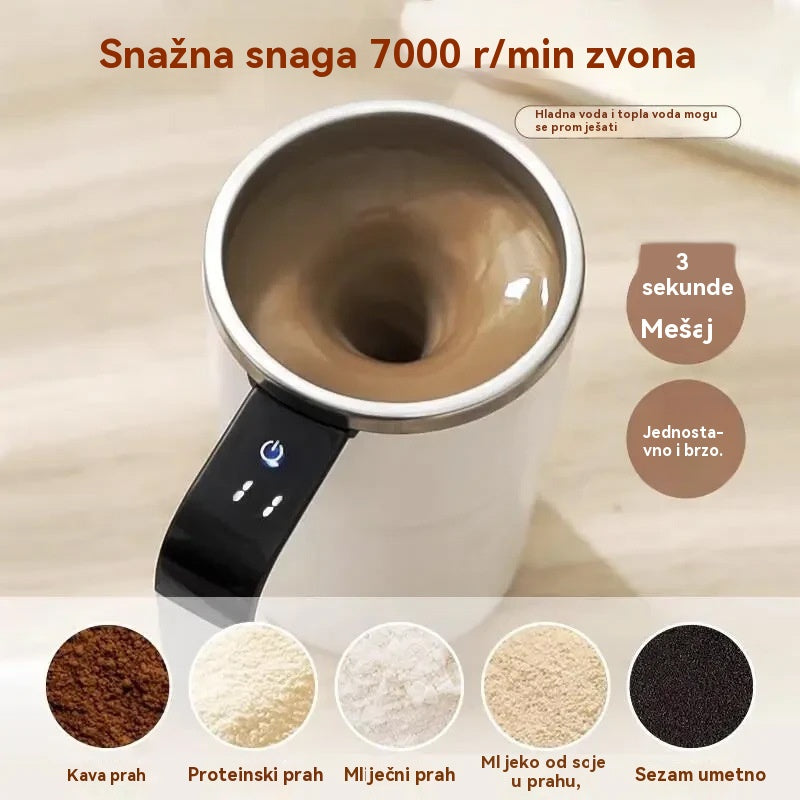 ☕🔋Set šalica za kavu s automatskim magnetskim miješalom⚡