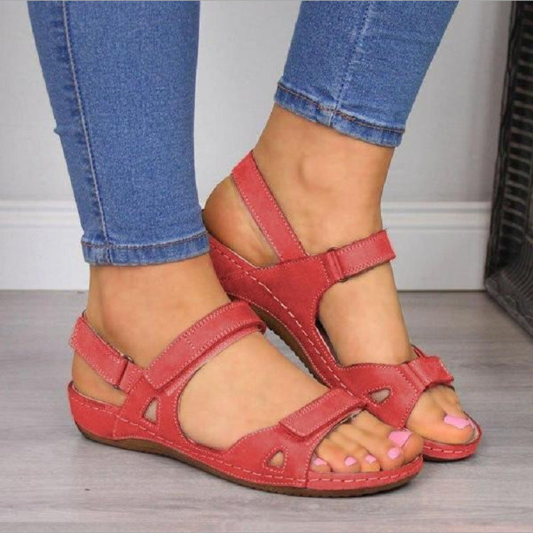 🔥【35-43】 Sandale din piele moale și confortabile pentru femei - plate și confortabile - potrivite pentru utilizarea zilnică
