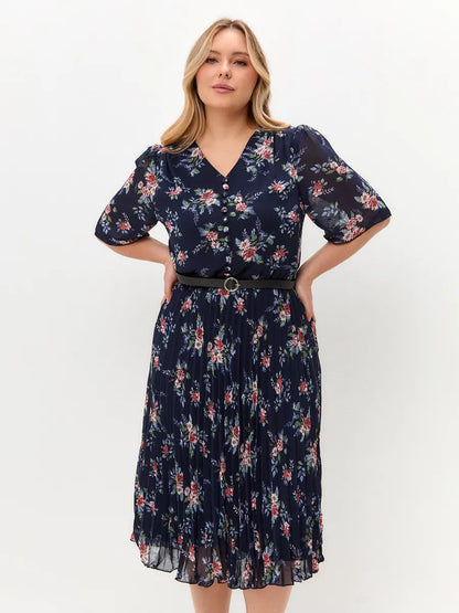 🌸💥【S-5XL】Rochie elegantă nouă, cu imprimeu👗