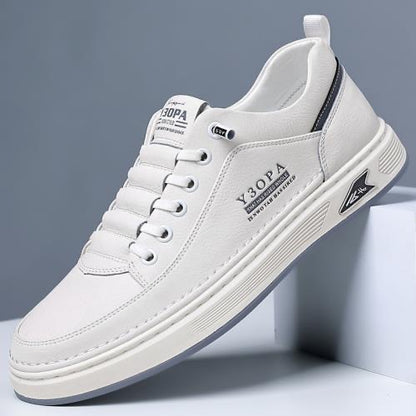 👞👞【39-44】Pantofi sport bărbați din piele naturală, impermeabili și anti-praf, cu talpă moale