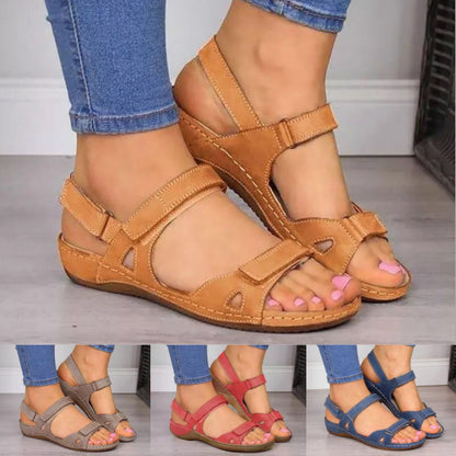 🔥【35-43】 Sandale din piele moale și confortabile pentru femei - plate și confortabile - potrivite pentru utilizarea zilnică