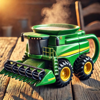 🎁☕Retro filiżanka do kawy w kształcie traktora rolniczego