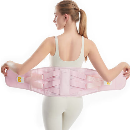 NOVI Prozračni pojas za lumbalnu potporu | Čvrsta čelična potpora | Ublažava pritisak na lumbalni dio | Učinak topline i smanjenja abdomena