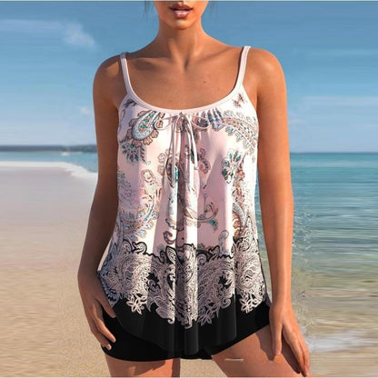 🔥🩱【Ograničen vremenski popust od 33%】🌴 2025. novi dvodijelni bikini velike veličine s printom3892603