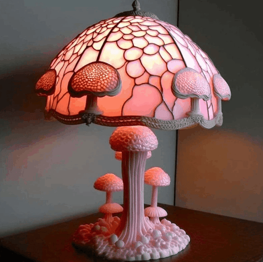 🔥 🍄Stolna lampa od vitraja Gljiva iz serije Plant🎉