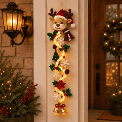🎄🎃¡Último día! 🎅¡Disfruta de un 49% de descuento en adornos navideños iluminados para puertas!