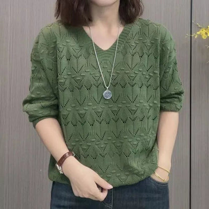 🔥👚【M-3XL】2025 nowy damski sweter z długim rękawem na jesień i zimę