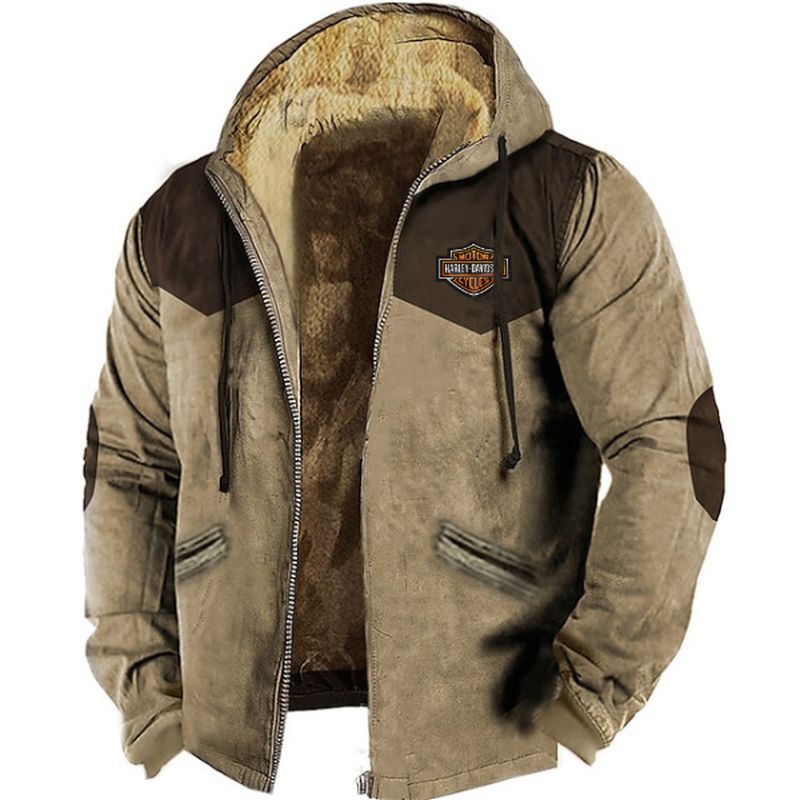 [M-5XL] Nowa, jesienno-zimowa, męska, luźna, gruba kurtka z podszewką z polaru
