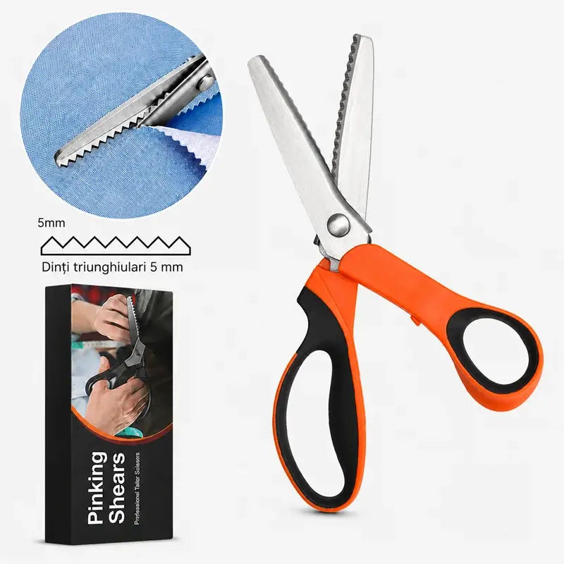 ✂️ Reže besprijekorno i sprječava habanje materijala! Profesionalne cik-cak / valovite škare za krojenje i ručni rad! ✨