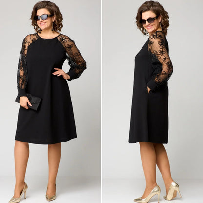 👗 Ograničena ponuda 39% popusta ❤️【S-5XL】2026. novi model haljine s čipkastim rukavima od 100% pamuka
