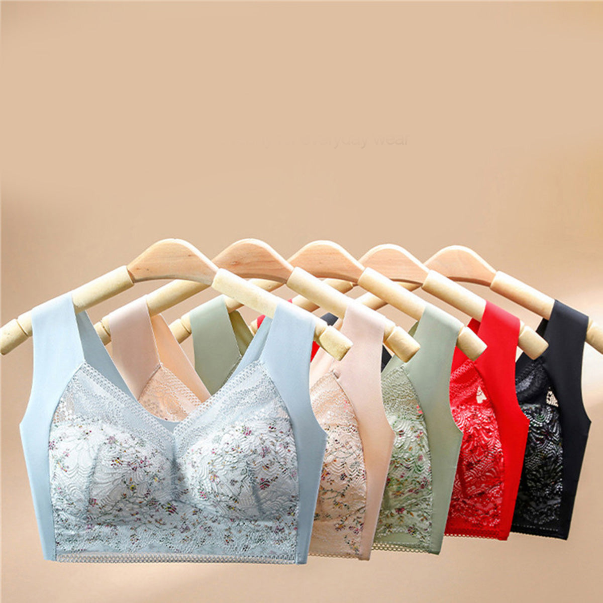 👙50% popusta💕pak od 3 komada plus size grudnjaka od ledene svile, prozračnih i podesivih [40 kg-100 kg]