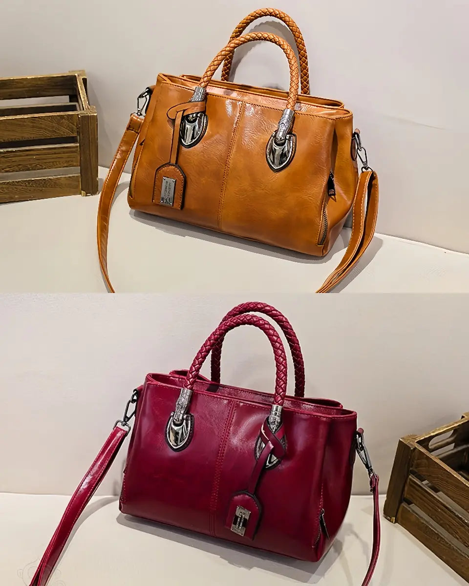 👜【50% popust】Starinska bostonska usnjena torbica, mehka usnjena torba, ki se lahko nosi na eni rami