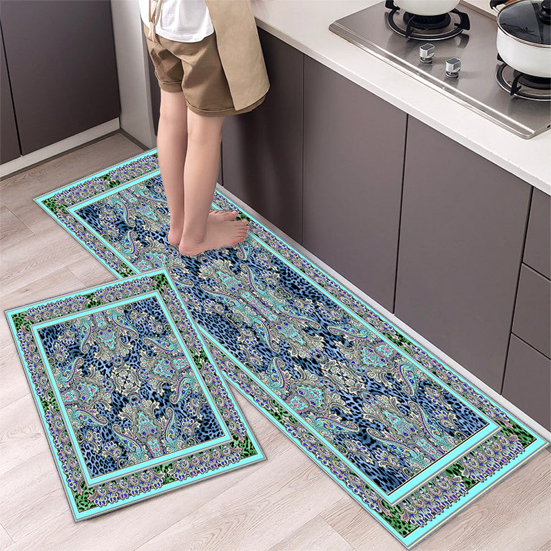 💥 【40*60cm+40*120cm】🌺Covor de bucătărie antialunecare absorbant lung covor de bucătărie