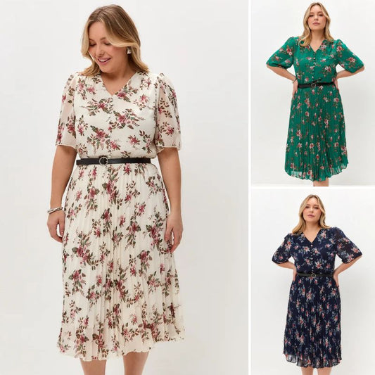 🌸💥【S-5XL】Rochie elegantă nouă, cu imprimeu👗
