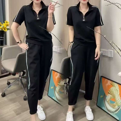👚【M-4XL】Νέα μοντέρνα γυναικεία αθλητική φόρμα 2025, μεγάλο μέγεθος
