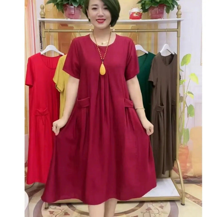 🔥【M-6XL】🔥【40-100kg】💞Cea mai recentă rochie de vară, ✅ Acoperă corpul și arată mai subțire, ✅ La modă și versatilă, ✅ Cool și respirabilă, ✅ Moale și prietenos cu pielea.