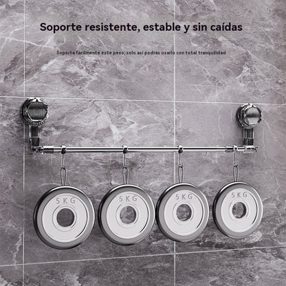 🚿✨【Kupi jedan i drugi dobiješ besplatno】Rotirajuća držač za ručnike s usisnom čašom, bez potrebe za bušenjem.