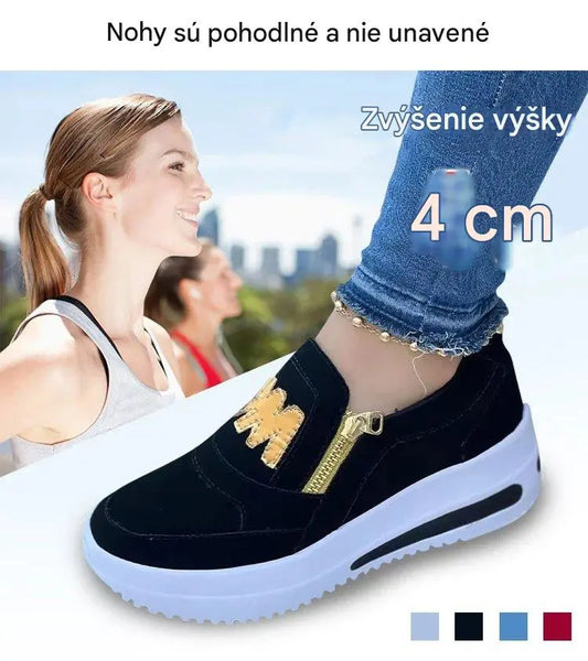 🔥【30% OFF】🔥【35-43】 2026 Dámska ležérna obuv so silnou podrážkou na zips