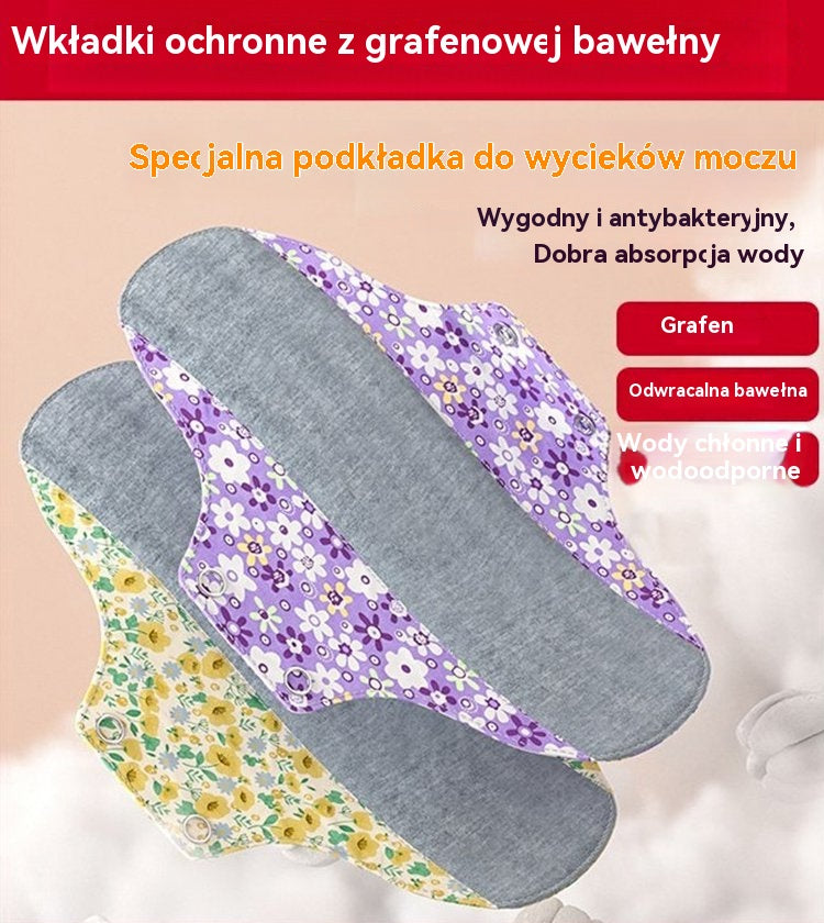 🔥【Kup 5, a 5 dostaniesz gratis】🌈Prane, antybakteryjne podpaski higieniczne z bawełny i grafenu