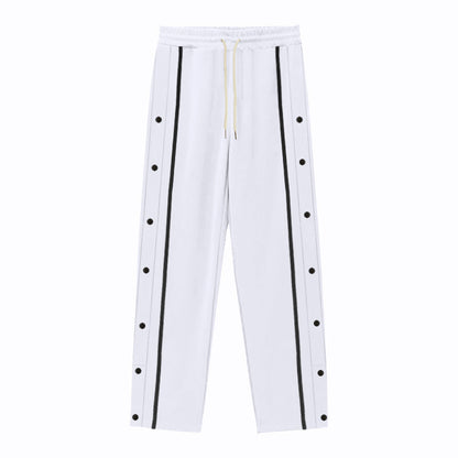 👖🔥Pantaloni sport casual pentru bărbați, cu nasturi, toamna 2025, noi, pantaloni drepți cu șnur