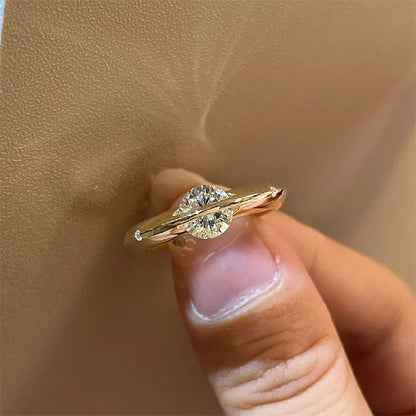 Kup 1, a drugi dostaniesz gratis 💎 Pierścionek z wirującym diamentem Cosmic Starry Sky wykonany ze srebra próby 925