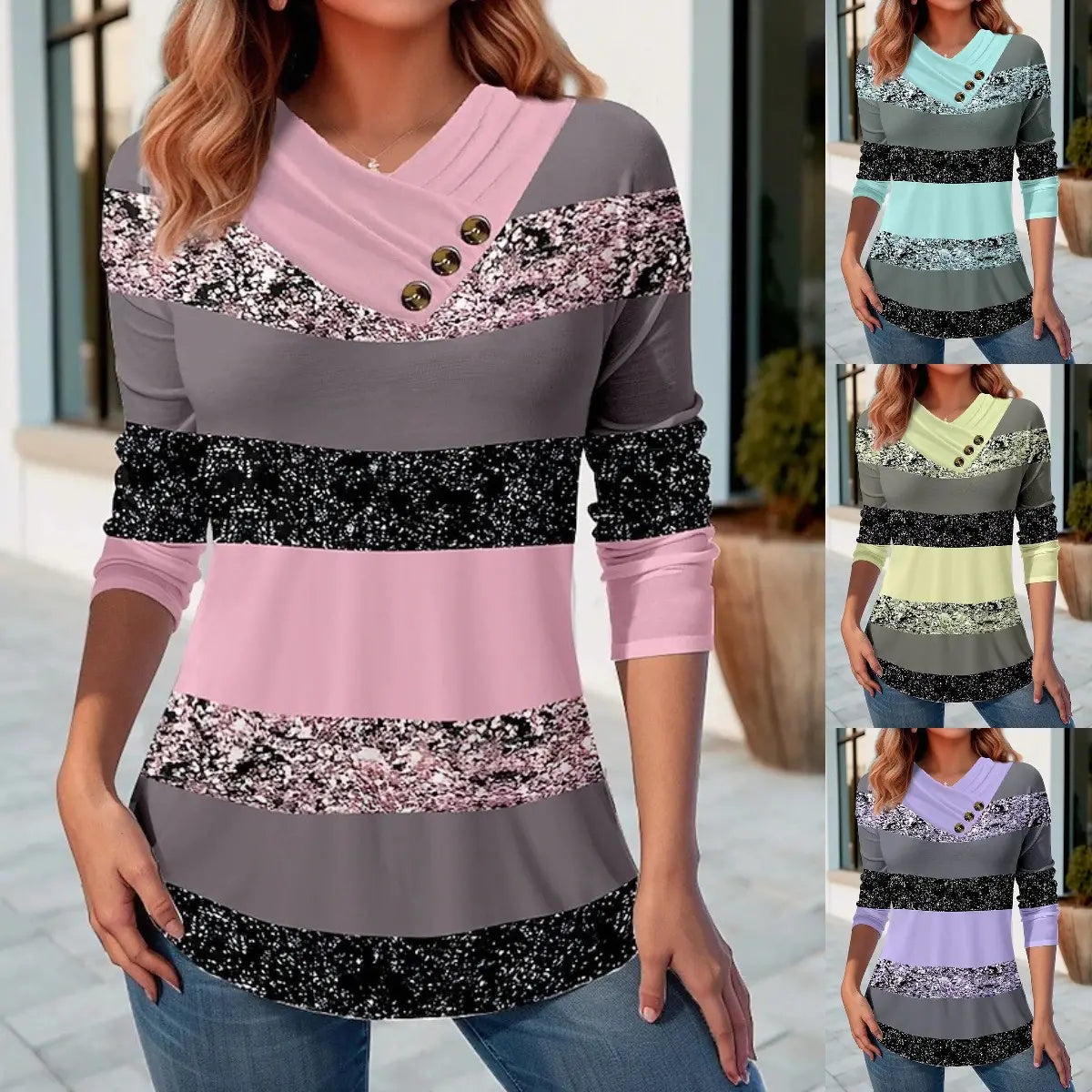 ✨【S-5XL】 Nova moderna jesenska majica s V-izrezom 2026.