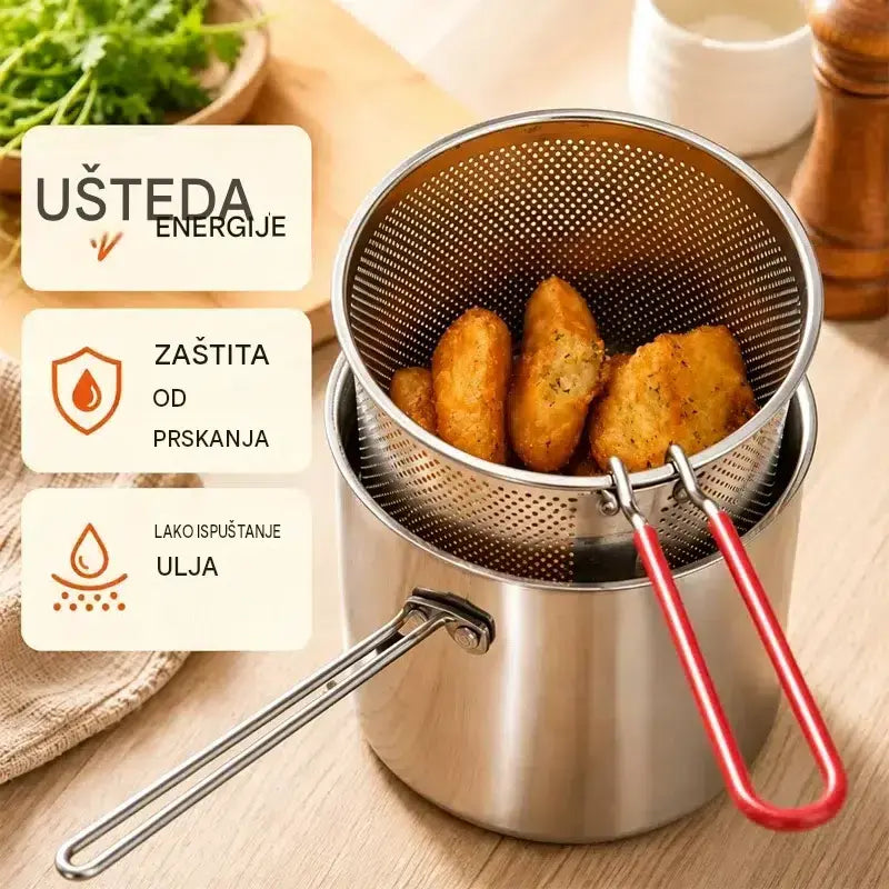 🔥 ZADNJI DAN! -50% | Višenamjenska friteza 304 | Jednostavno, brzo i bezbrižno kuhanje 🍳