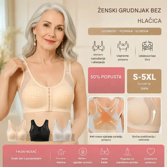 🔥Kupite 1, dobijte 2 gratis 【S-5XL】【3 komada】Ženski prozračni neelastični sportski grudnjak
