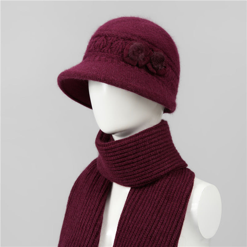 🧶Kapa + šal🧶 Topli zimski pratitelj: topla pletena vunena kapa