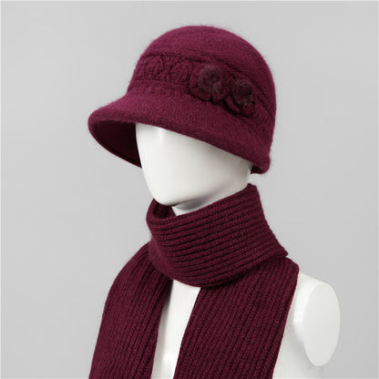 🧶Kapa + šal🧶 Topli zimski pratitelj: topla pletena vunena kapa