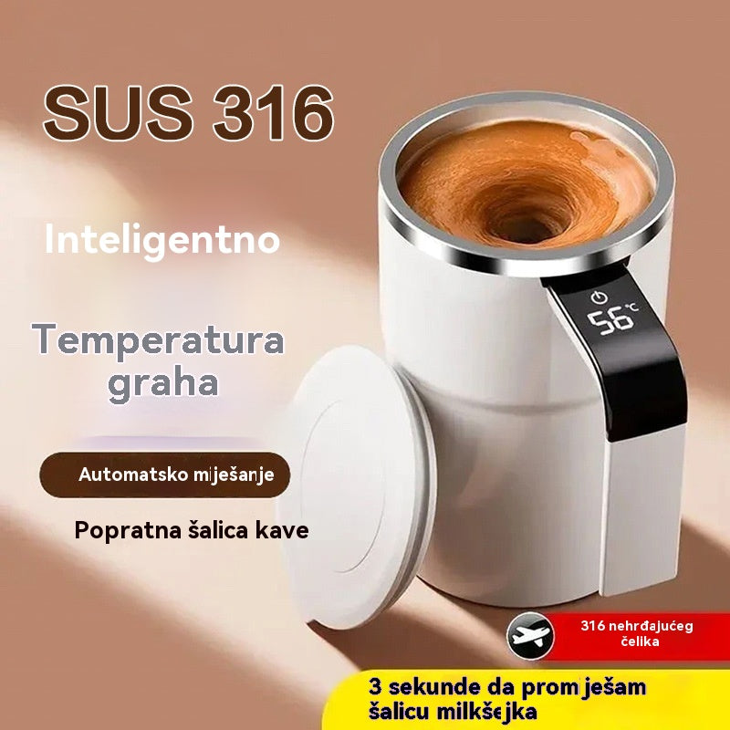 ☕🔋Set šalica za kavu s automatskim magnetskim miješalom⚡