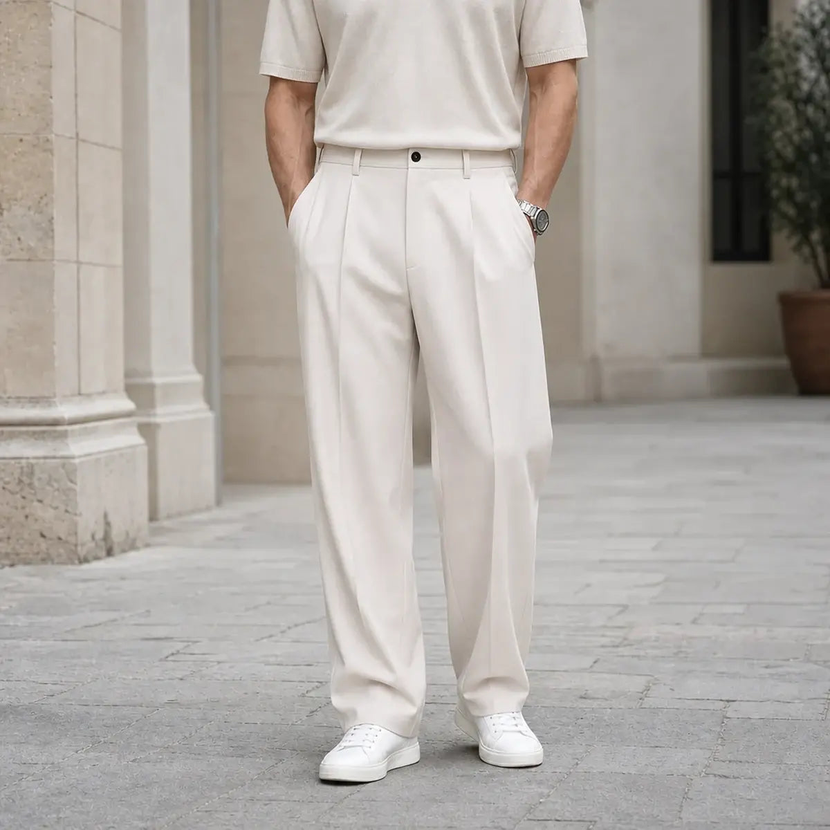 👖 50% popusta! 🔥 Muške ljetne hlače širokog kroja (4-120 kg), izrađene od ledenjačke svile, brzosušeće, široke, ravne nogavice.