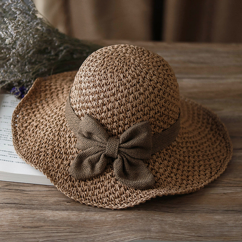 🎀 50% POPUSTA 👒 | Retro slamnati šešir s mašnom – sklopivi i prozračan za ljeto