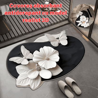 🔥【Kupi 1 i dobiješ 1 gratis】🔥VELIKI POPUST💕[30*40cm+ 40*60cm] Upijajući protuklizni tepih s realističnim 3D uzorkom