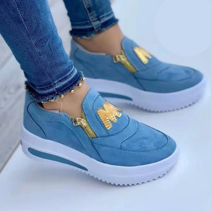 🔥【30% OFF】🔥【35-43】 2026 Dámska ležérna obuv so silnou podrážkou na zips