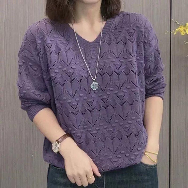 🔥👚【M-3XL】2025 nowy damski sweter z długim rękawem na jesień i zimę