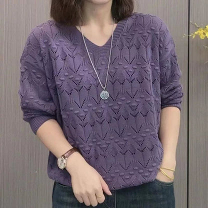 🔥👚【M-3XL】2025 nowy damski sweter z długim rękawem na jesień i zimę