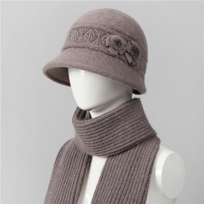 🧶Kapa + šal🧶 Topli zimski pratitelj: topla pletena vunena kapa